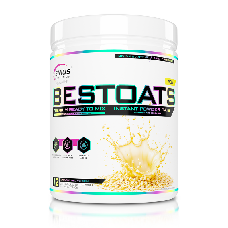 Load image into Gallery viewer, BESTOATS 600g Genius Nutrition - Nutritious supplement based on premium oats, gluten-free, ideal for a healthy diet and supporting muscle growth, without flavor.