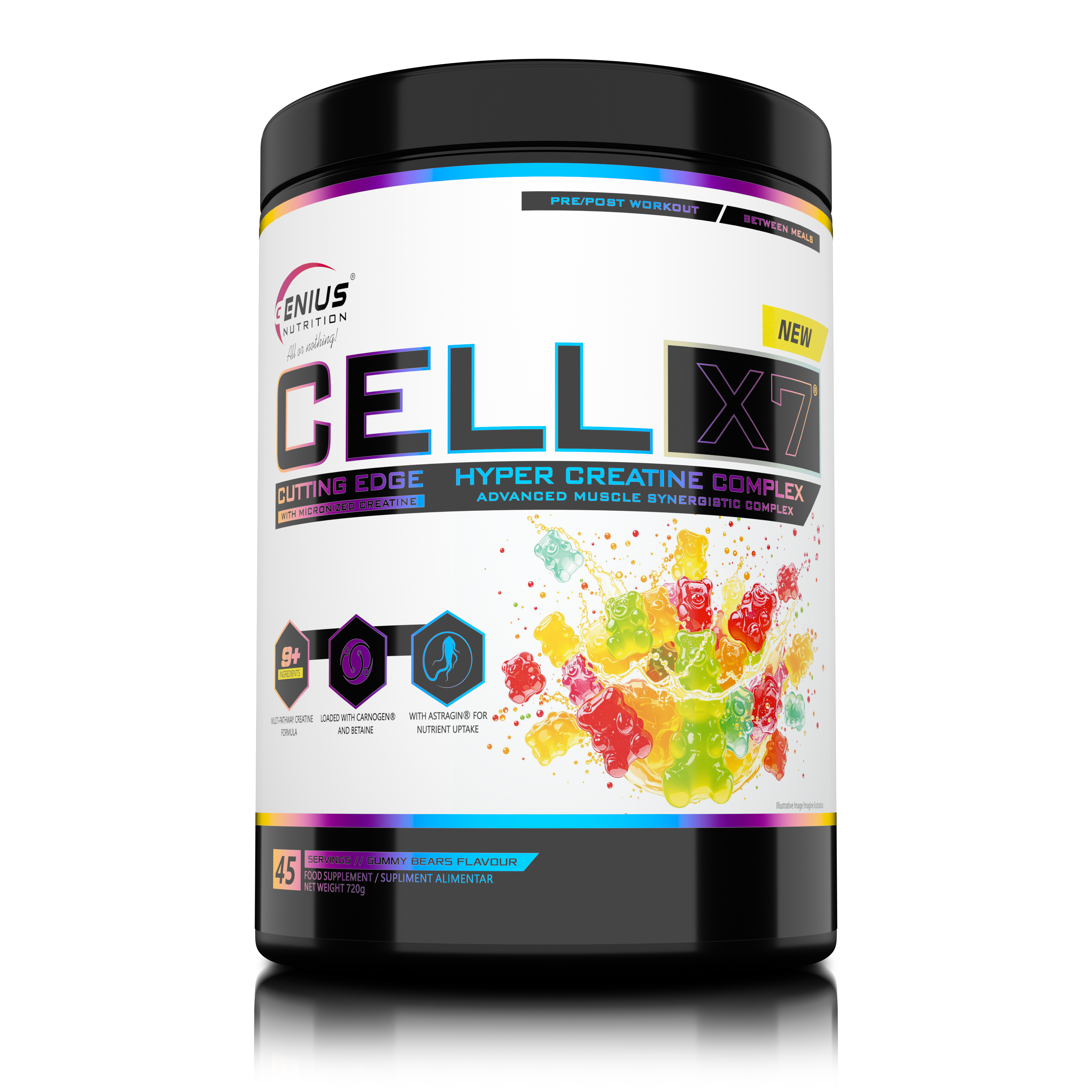 CELL-X7® 720g/45serv – Genius Nutrition® Europe