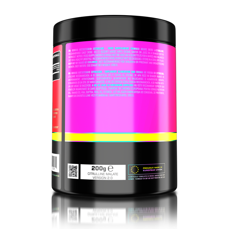 Load image into Gallery viewer, CITRULINE 200g 66 servings Genius Nutrition (Unflavored) – Dietary supplement designed to enhance blood circulation and boost nitric oxide (NO) production.