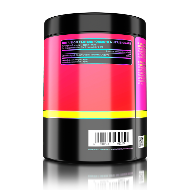 Load image into Gallery viewer, CREATINE CREAPURE 300g 100serv Genius Nutrition unflavored – Supplement with pure creatine for ATP production, muscle mass increase and improved physical endurance.
