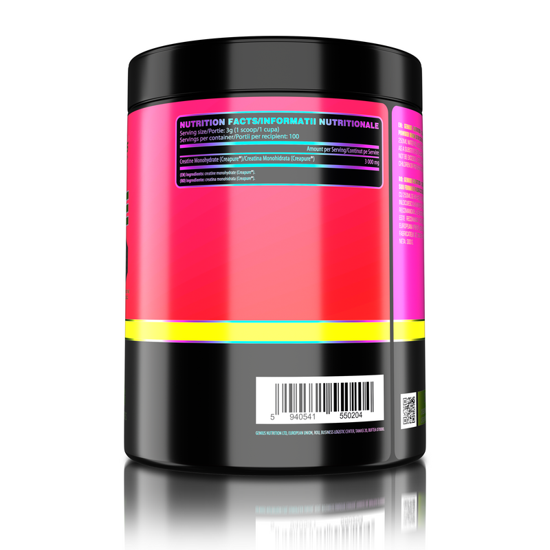 Load image into Gallery viewer, CREATINE CREAPURE 300g 100serv Genius Nutrition unflavored – Supplement with pure creatine for ATP production, muscle mass increase and improved physical endurance.