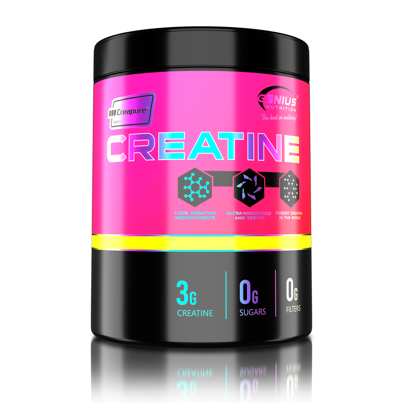 Load image into Gallery viewer, CREATINE CREAPURE 300g 100serv Genius Nutrition Unflavored - Supplement with pure creatine for ATP production, muscle mass increase and improved physical endurance.