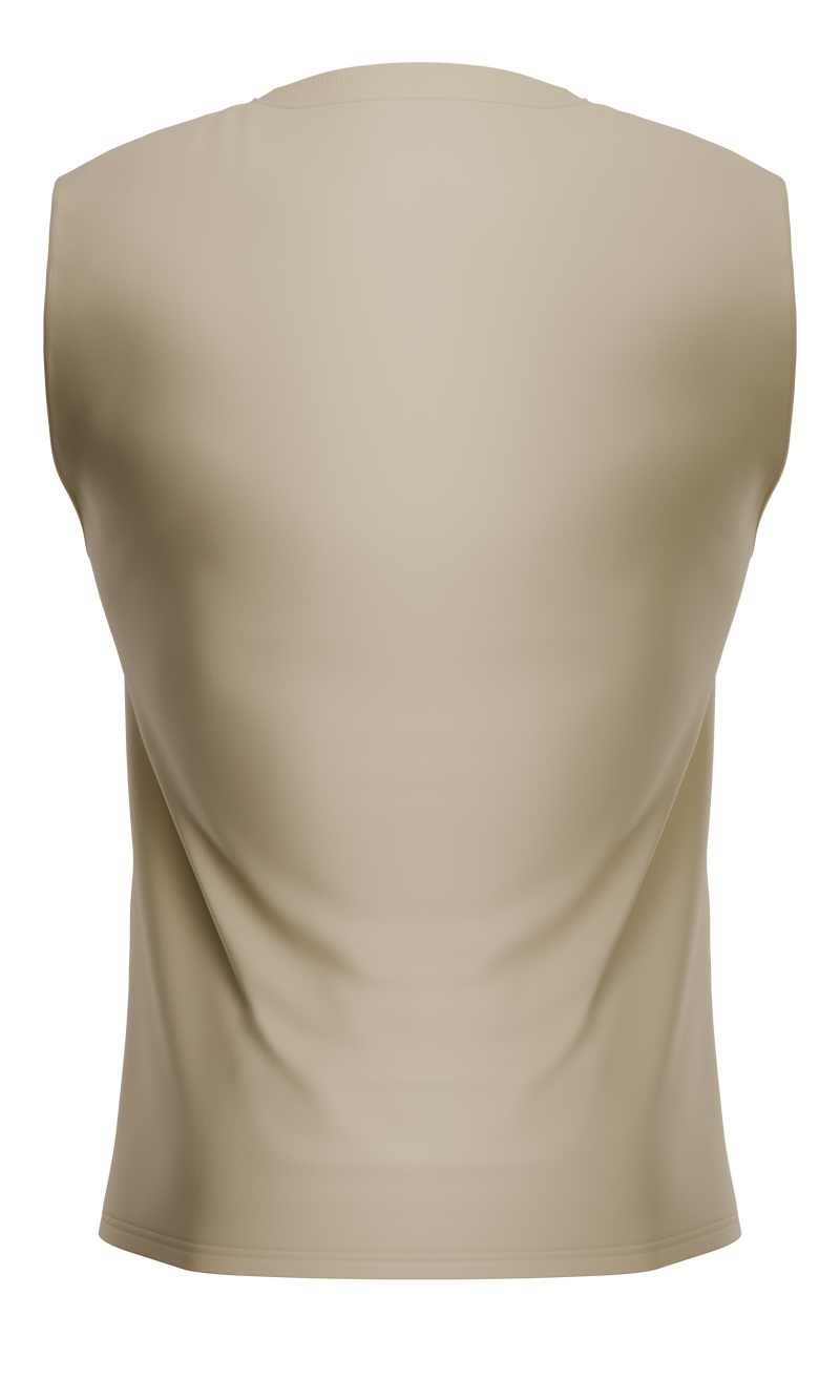 Load image into Gallery viewer, GN® FITNESS TANK TOP Beige - Made from a premium blend of cotton and spandex, this tank top offers comfort and a motivational, distinctive design.