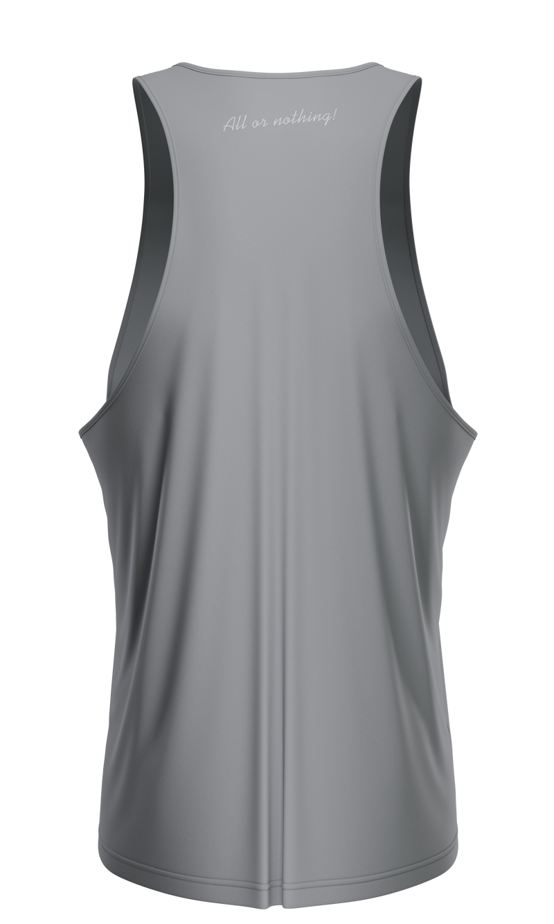 Load image into Gallery viewer, GN® GYM TANK TOP Grey - Made from a premium blend of cotton and spandex, this tank top provides ultimate comfort and is easy to pair with any sports gear.