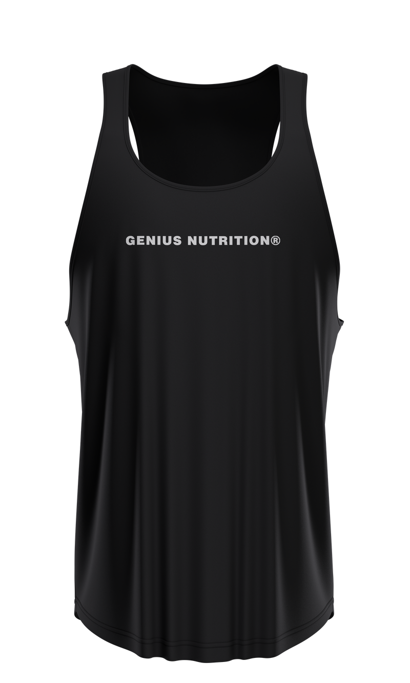 Load image into Gallery viewer, GN® GYM TANK TOP Black - Made from a premium blend of cotton and spandex, this tank top provides ultimate comfort and is easy to pair with any sports gear.