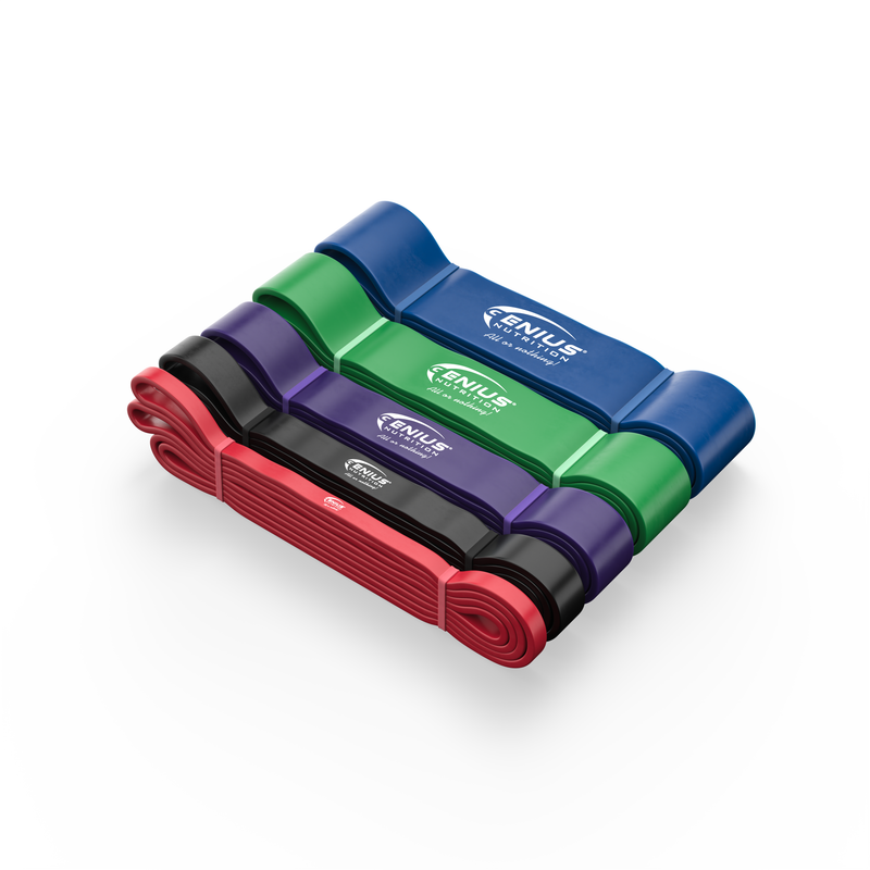 Load image into Gallery viewer, PULL-UP BANDS GG-1 Genius Nutrition - Enhance strength, flexibility, and mobility, offering adjustable resistance and portability for a customizable workout experience.