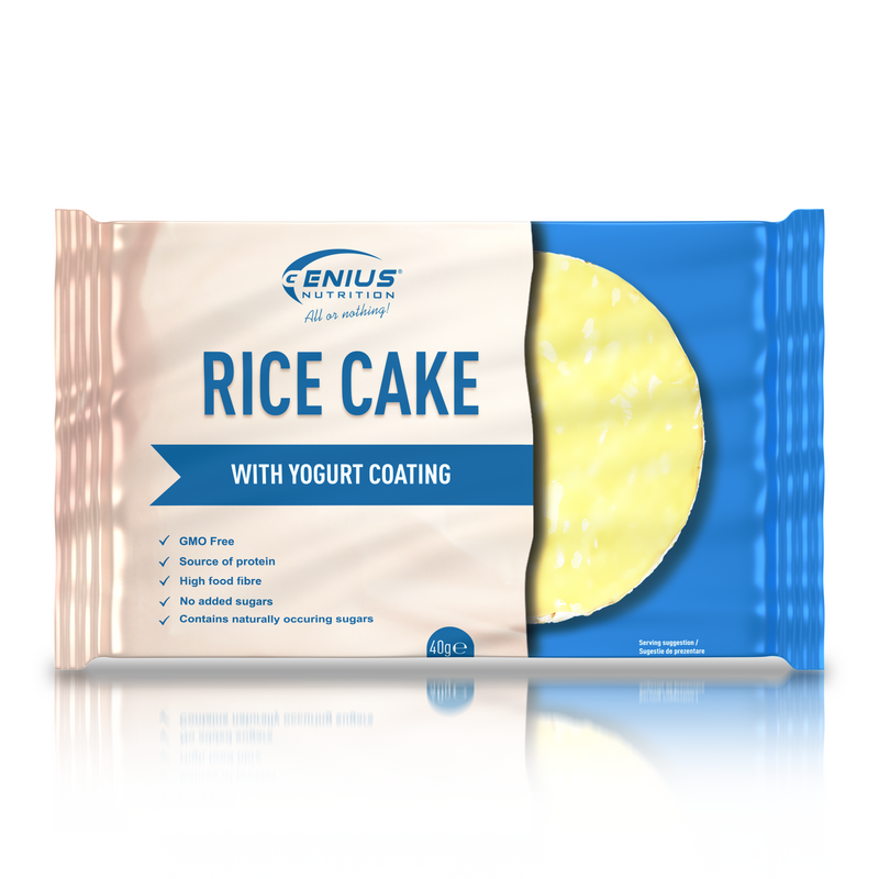 Load image into Gallery viewer, RICE CAKE 40g Genius Nutrition - Nutritious rice snack, high in protein and fiber, with a delicious yogurt flavor.