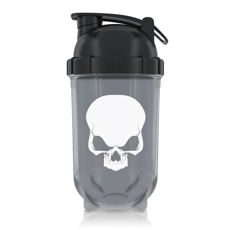Load image into Gallery viewer, Shaker WARCRY® 500ml Transparent Black - Made from durable Tritan with a 500ml/16oz capacity, this BPA-free shaker provides a safe and healthy way to enjoy drinks. Its smart design features a leak-resistant lid to prevent spills.