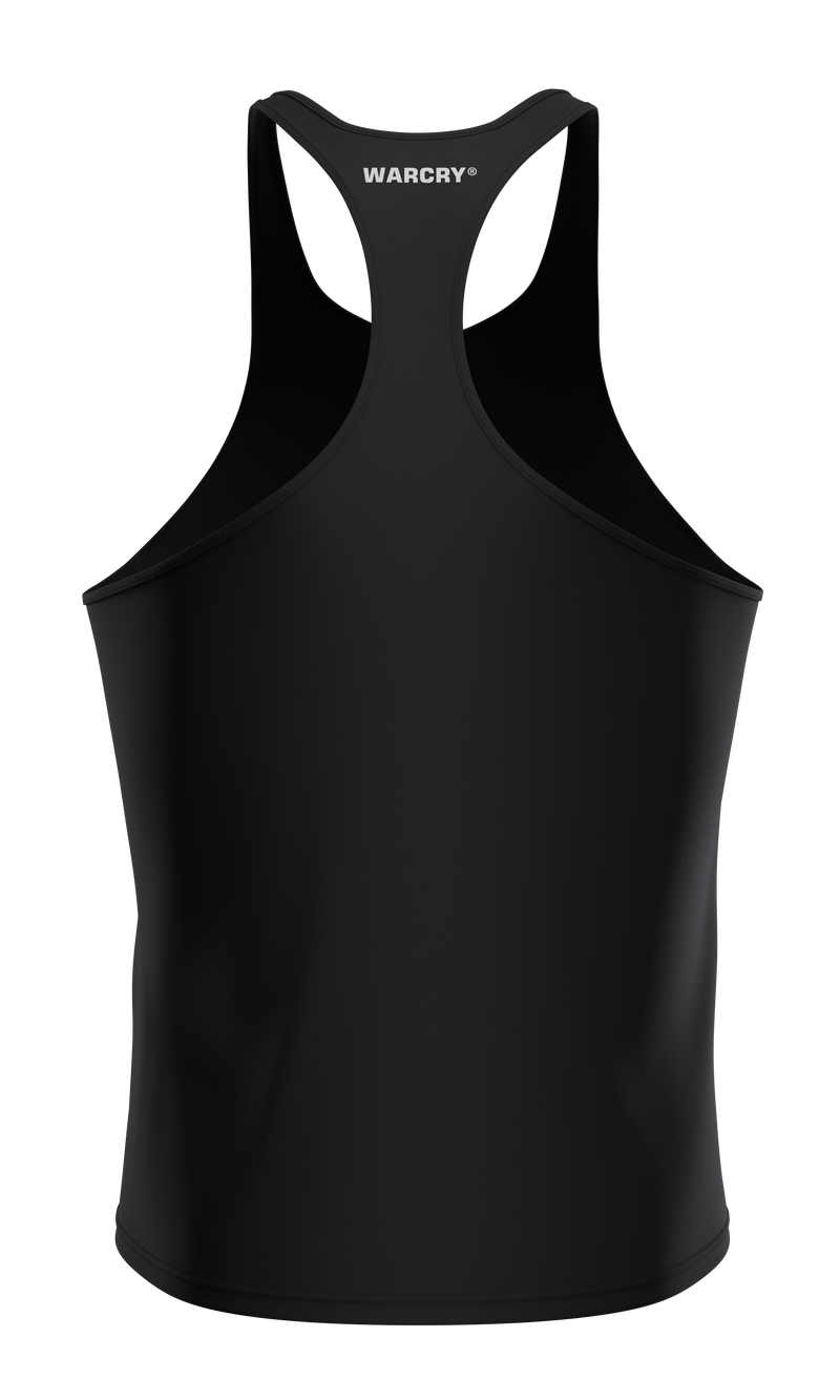 Load image into Gallery viewer, WARCRY® GYM TANK TOP Black - Made from a premium blend of cotton and spandex, this tank top provides ultimate comfort and is easy to pair with any sports gear.