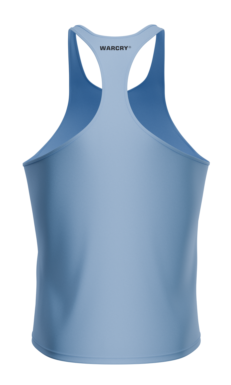 Load image into Gallery viewer, WARCRY® GYM TANK TOP Blue - Made from a premium blend of cotton and spandex, this tank top provides ultimate comfort and is easy to pair with any sports gear.