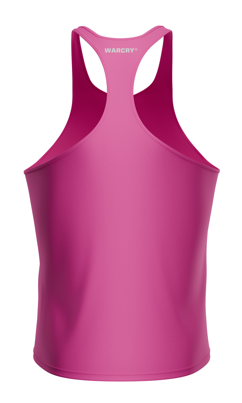 Load image into Gallery viewer, WARCRY® GYM TANK TOP Pink - Made from a premium blend of cotton and spandex, this tank top provides ultimate comfort and is easy to pair with any sports gear.