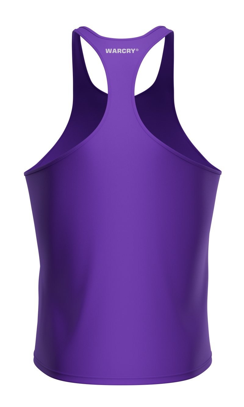 Load image into Gallery viewer, WARCRY® GYM TANK TOP Purple - Made from a premium blend of cotton and spandex, this tank top provides ultimate comfort and is easy to pair with any sports gear.