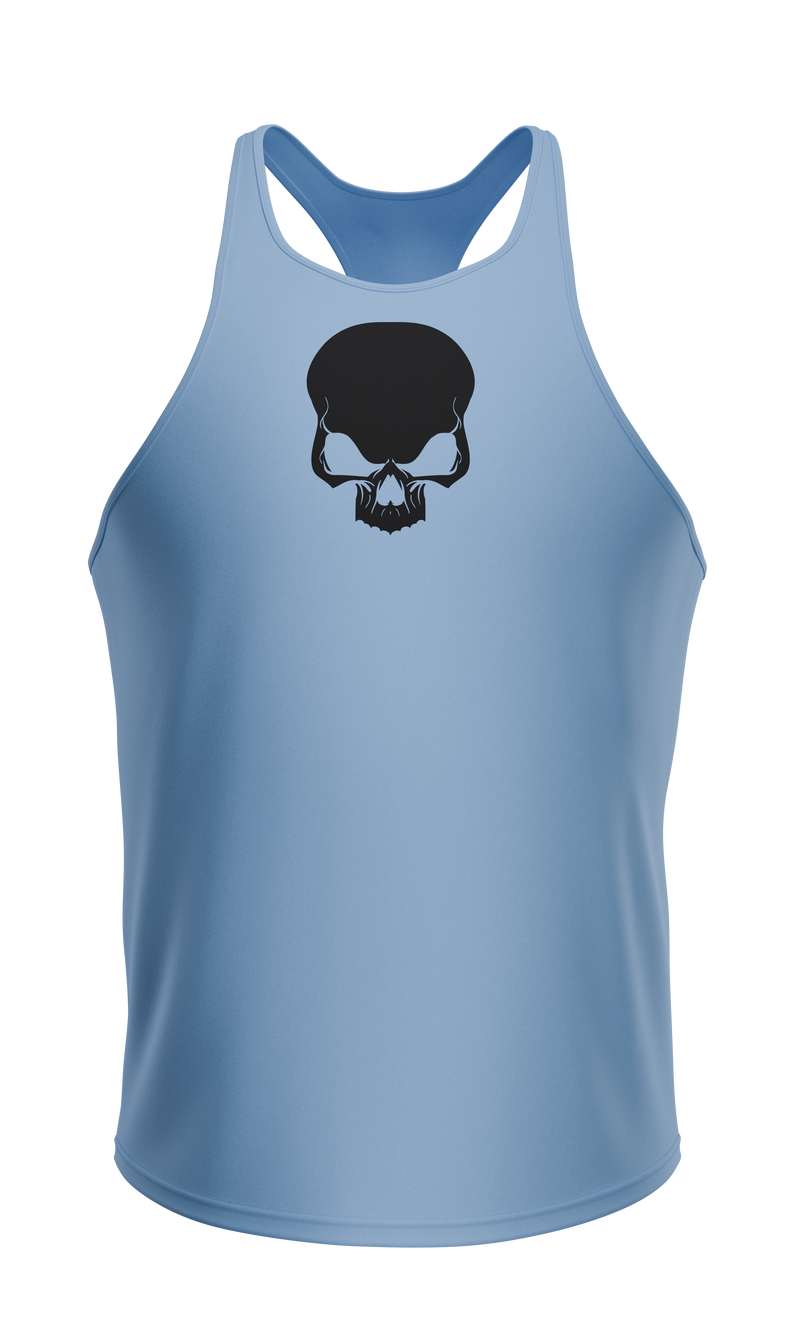 Load image into Gallery viewer, WARCRY® GYM TANK TOP Blue - Made from a premium blend of cotton and spandex, this tank top provides ultimate comfort and is easy to pair with any sports gear.