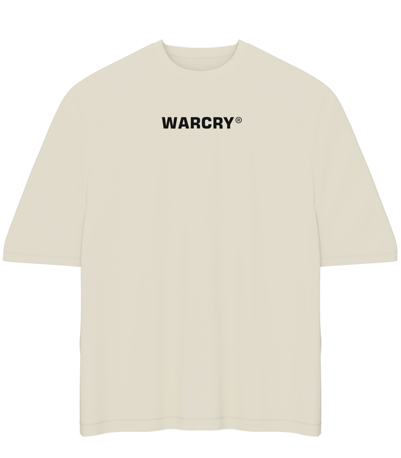 Load image into Gallery viewer, WARCRY® Oversized T-Shirt Cream - 100% cotton t-shirt, weighing 260 gsm, ideal for durability and comfort on the skin, easy to match with any style.