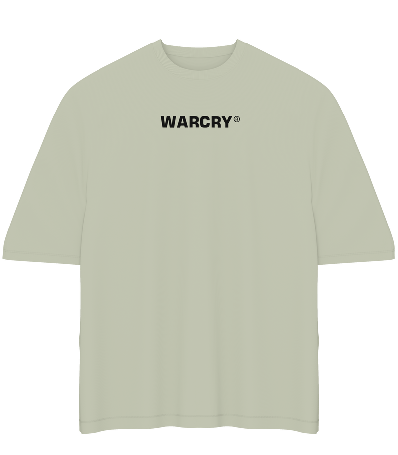 Load image into Gallery viewer, WARCRY® Oversized T-Shirt Green Khaki - 100% cotton t-shirt, weighing 260 gsm, ideal for durability and comfort on the skin, easy to match with any style.