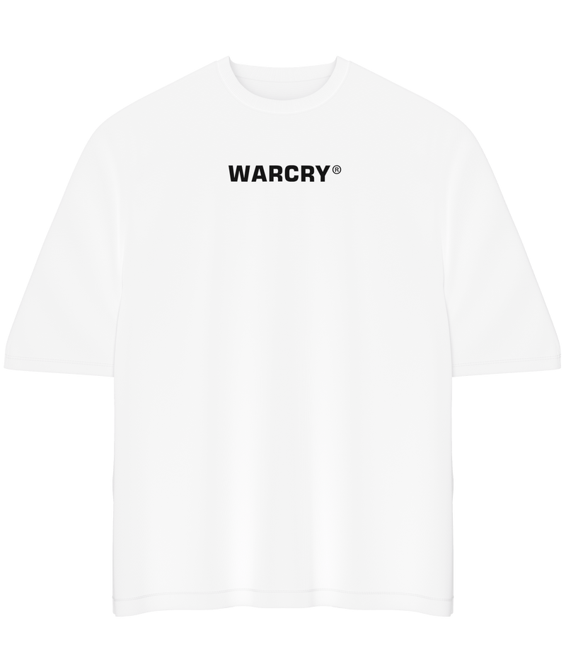 Load image into Gallery viewer, WARCRY® Oversized T-Shirt White - 100% cotton t-shirt, weighing 260 gsm, ideal for durability and comfort on the skin, easy to match with any style.