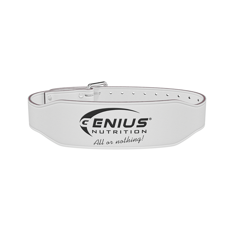 Load image into Gallery viewer, WEIGHTLIFTING BELT GG-2 Genius Nutrition - Weightlifting belt made from premium cowhide leather that provides support for the lower back and abdominal area while minimizing the risk of injuries.
