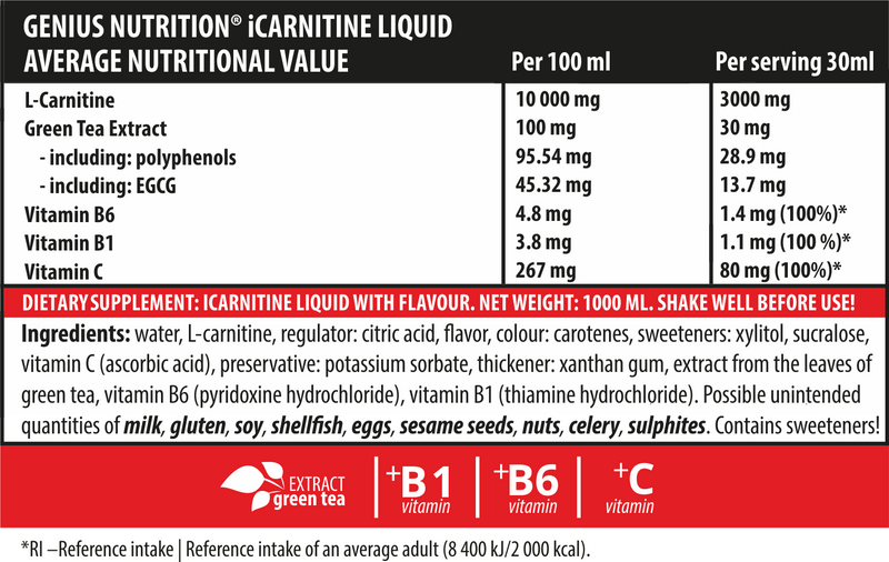 Load image into Gallery viewer, iCARNITINE LIQUID 1000ml