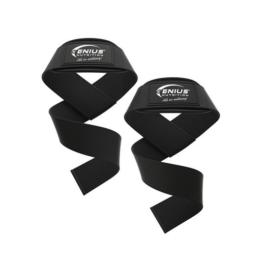 : CHINGI FITNESS GG-1 (LIFTING STRAPS) Genius Nutrition - Imbunatatesc aderenta, sustin ridicarea greutatilor si protejeaza mainile in timpul exercitiilor intense.