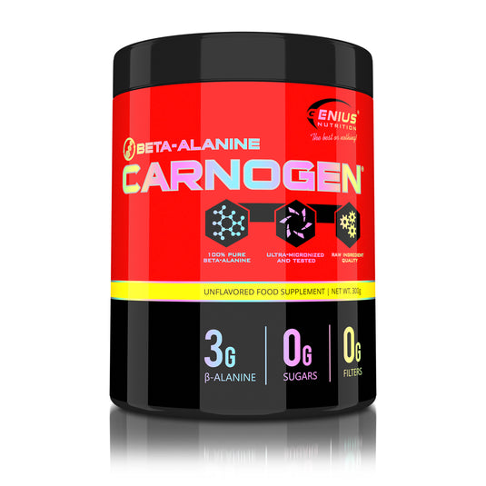 CarnoGen® (Beta Alanine) 300g Genius Nutrition Unflavored - Supplement for carnosine production, endurance and strength.