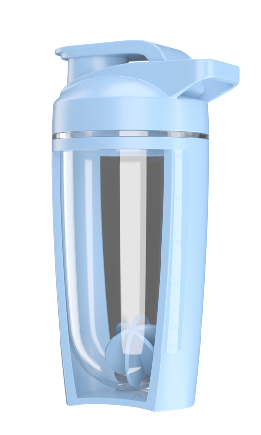 G-SHAKER 500ml Genius Nutrition Blue - Made from non-toxic PCTG copolyester, the 500ml shaker features a screw-on lid and an internal mixer, making it ideal for mixing powdered supplements like protein and creatine.