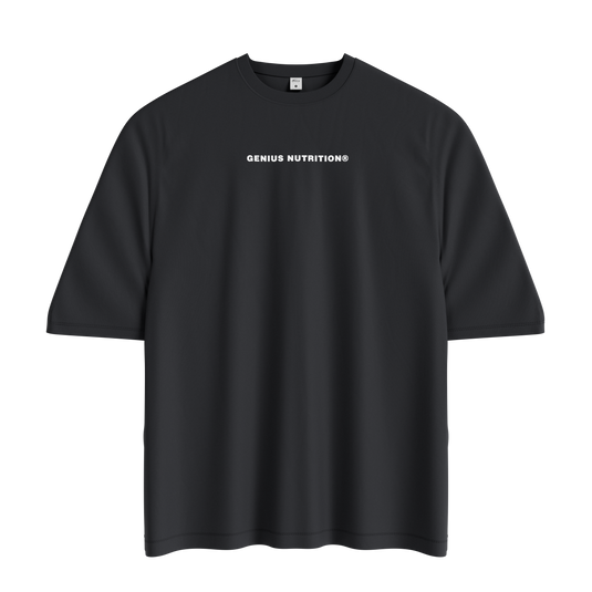 GENIUS NUTRITION® Oversized T-Shirt Sand - 100% cotton t-shirt, 260 gsm, offering durability and comfort on the skin, easily paired with any style.