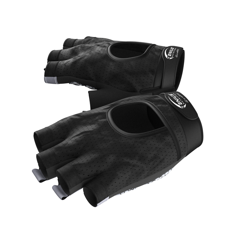 Load image into Gallery viewer, GYM GLOVES GG-3 Genius Nutrition BLACK – Performance and comfort in every workout! Made from high-quality materials, these gloves ensure optimal grip, flexibility, and durability.

