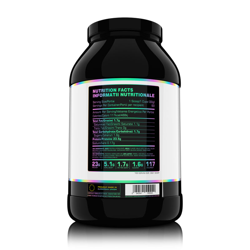 Load image into Gallery viewer, HYDRO-X5 1800g 60serv Genius Nutrition - Hydrolyzed whey protein supplement with rapid absorption with no added sugar and reduced lactose content for muscle recovery and growth.
