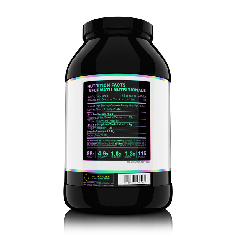 Load image into Gallery viewer, HYDRO-X5 1800g 60serv Genius Nutrition – Hydrolyzed whey protein supplement with rapid absorption with no added sugar and reduced lactose content for muscle recovery and growth.
