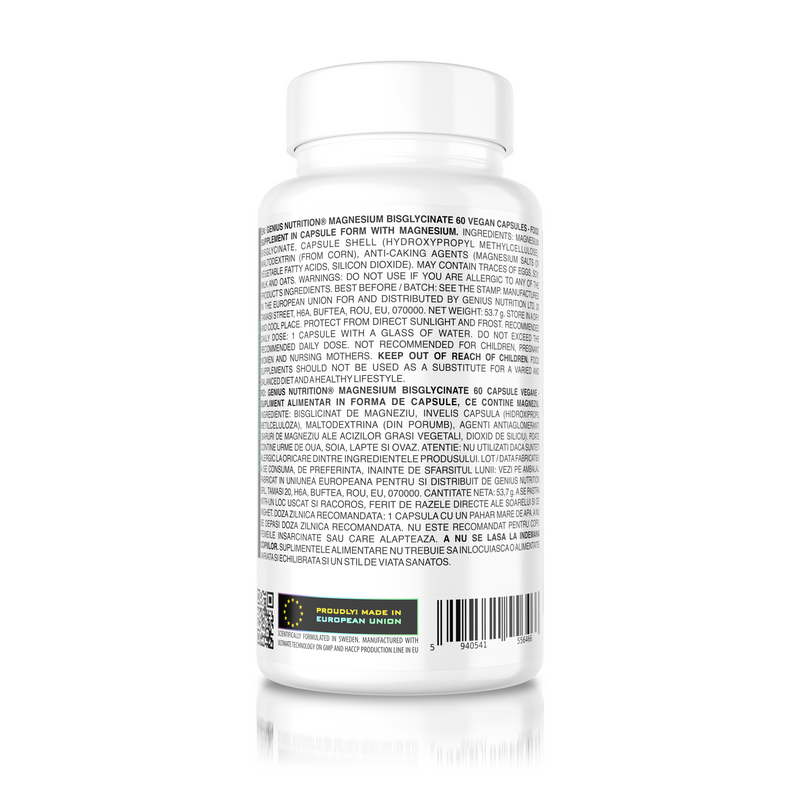 Load image into Gallery viewer, MAGNESIUM BISGLYCINATE 60caps/60serv
