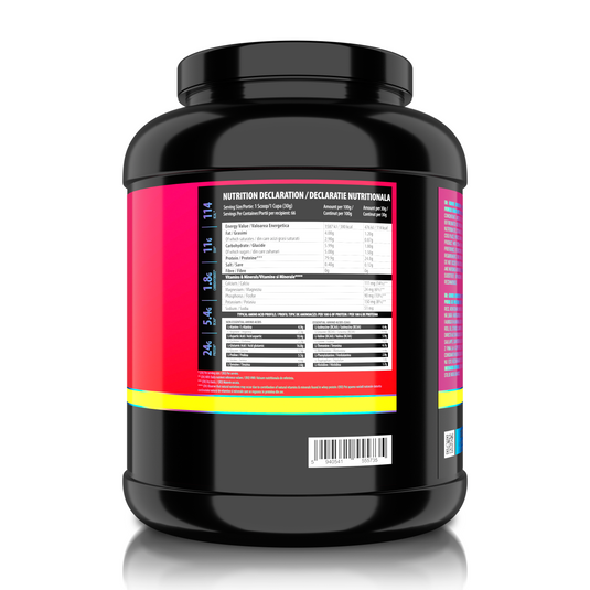 PRECISE WHEY 2000g 66serv Genius Nutrition - High-quality CFW® whey protein concentrate supplement, rich in naturally occurring BCAAs. Pure formula with no added flavorings or sweeteners.