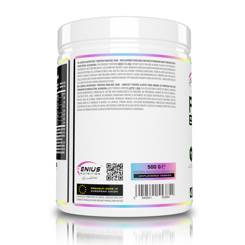 Load image into Gallery viewer, PROTEIN-PANCAKES 500g Genius Nutrition Unflavored - Delicious gluten-free pancake mix, packed with protein and no added sugars.
