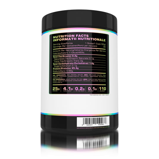 SOY PROTEIN ISOLATE 900g 30serv Genius Nutrition Apple Pie - Plant based protein supplement ideal for lean muscle growth and maintenance rich in essential amino acids and easy to digest.