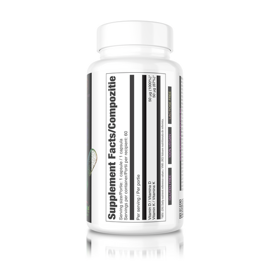 VITAMIN D3+K2 60caps/60serv