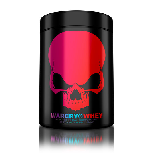 WARCRY CLEAR WHEY 500g 20serv Genius Nutrition Watermelon Candy - Low-calorie clear whey isolate protein supplement with no added sugars or fats, minimal lactose.