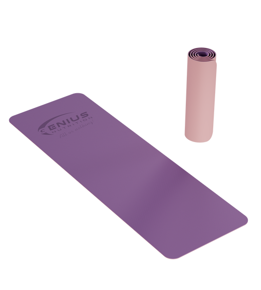 YOGA MAT TPE Genius Nutrition Purple - Premium yoga mat provides superior comfort and support, enhancing your performance and making every practice more enjoyable. 