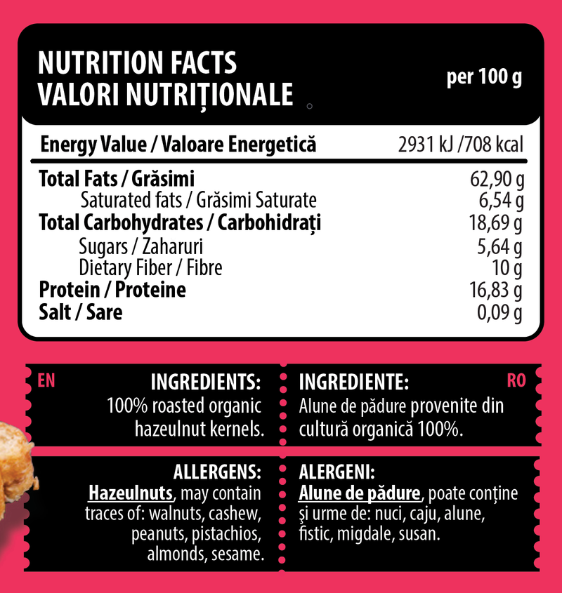 Load image into Gallery viewer, BIO HAZELNUT BUTTER 250g Genius Nutrition - Pure, creamy natural hazelnut butter, rich in healthy fats and protein, perfect for a nutritious snack.
