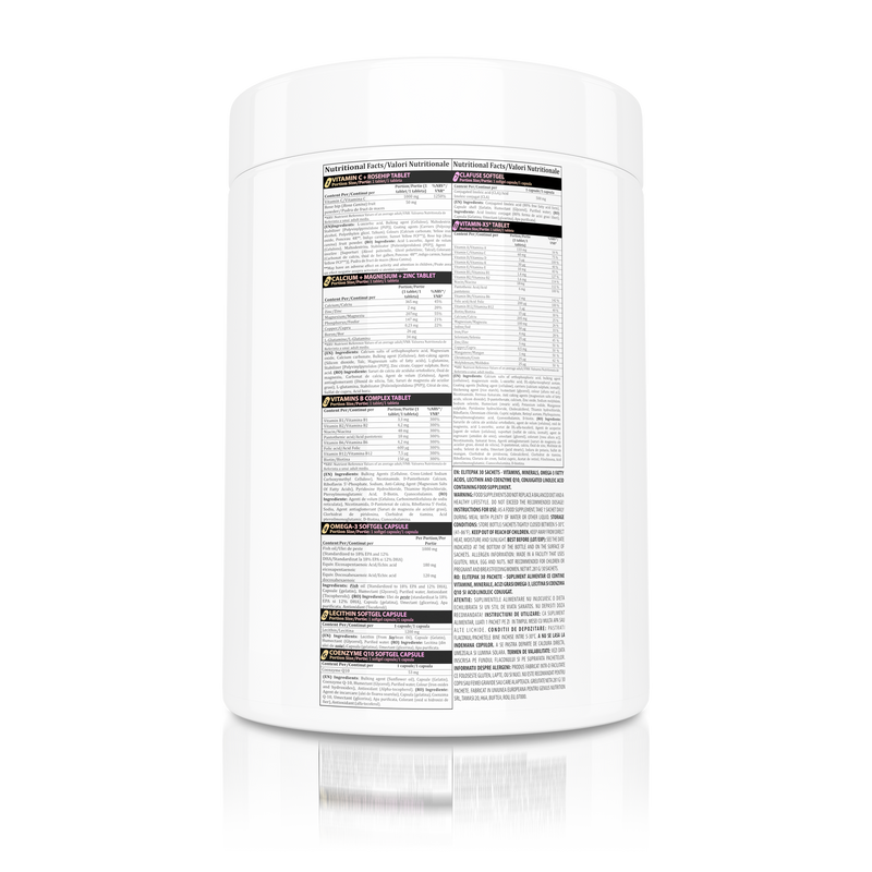 Load image into Gallery viewer, ELITEPAK 30paks Genius Nutrition – Supplement with essential vitamins and minerals enriched with Omega 3 and 6 to support elite athletes performance.
