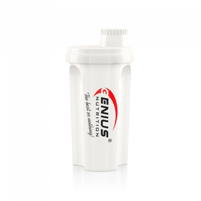 Load image into Gallery viewer, Genius Nutrition® Shaker 700ml White - Ideal shaker for fast and efficient mixing of nutritional supplements, BPA-free for safety and health.
