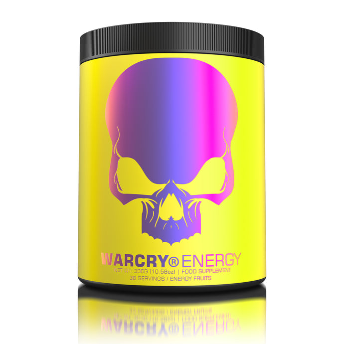 WARCRY ENERGY 300g 30serv Genius Nutrition Energy Fruits - Pre-workout supplement for energy and focus with electrolytes from coconut water for balanced hydration during workouts.