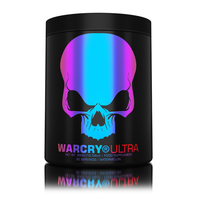 Load image into Gallery viewer, WARCRY ULTRA 300g 30serv Genius Nutrition Watermelon - Performance focused pre-workout supplement designed to increase energy, sustain endurance, promote muscle fullness, and improve mental focus during training.
